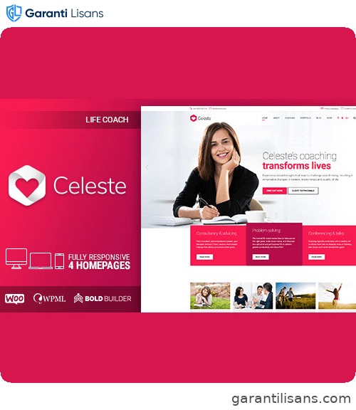 Celeste – Life Coach & Therapist WordPress Theme