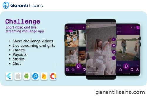 Challenge(IOS and Android) – Videos, Livestreaming with 2 participants, Audio room (9 broadcasters)