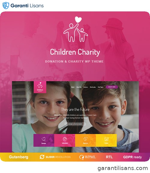 Children Charity – Nonprofit & NGO WordPress Theme