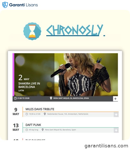 Chronosly Event Calendar WordPress Plugin
