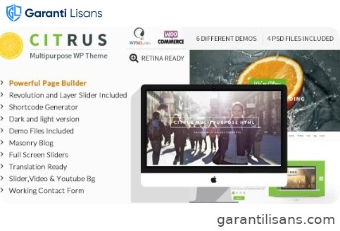 Citrus – One Page WordPress