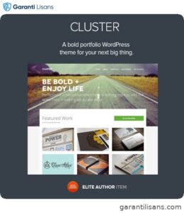 Cluster – A Bold Portfolio WordPress Theme
