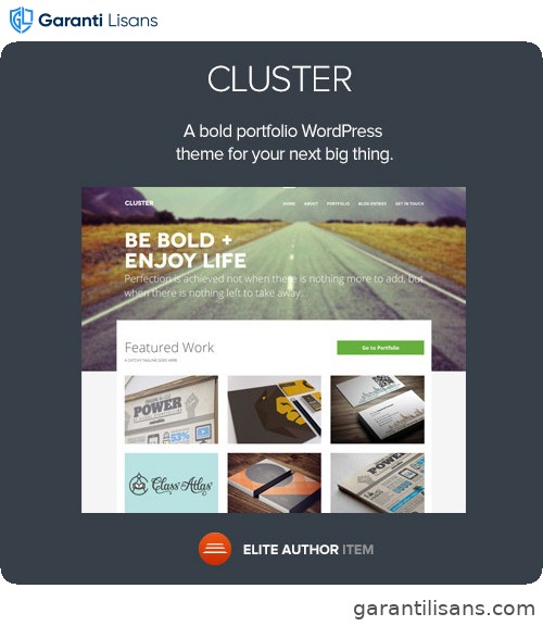 Cluster – A Bold Portfolio WordPress Theme