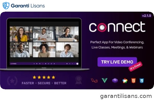 Connect – Video Conference, Online Meetings, Live Class & Webinar, Whiteboard, Live Chat