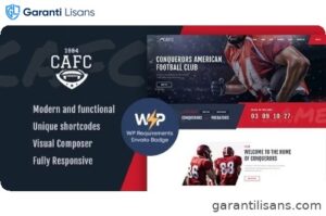 Conquerors | American Football & NFL WordPress Theme