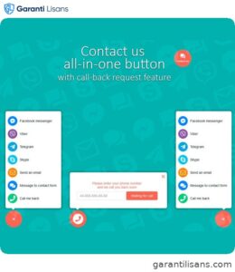 Contact us all-in-one button with callback request feature for WordPress