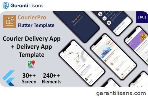 Courier Delivery Flutter 3 App Template | 2 Apps | User App + Delivery App | CourierPro