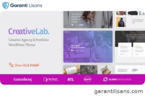 Creative Lab – Studio Portfolio & Design Agency WordPress Theme