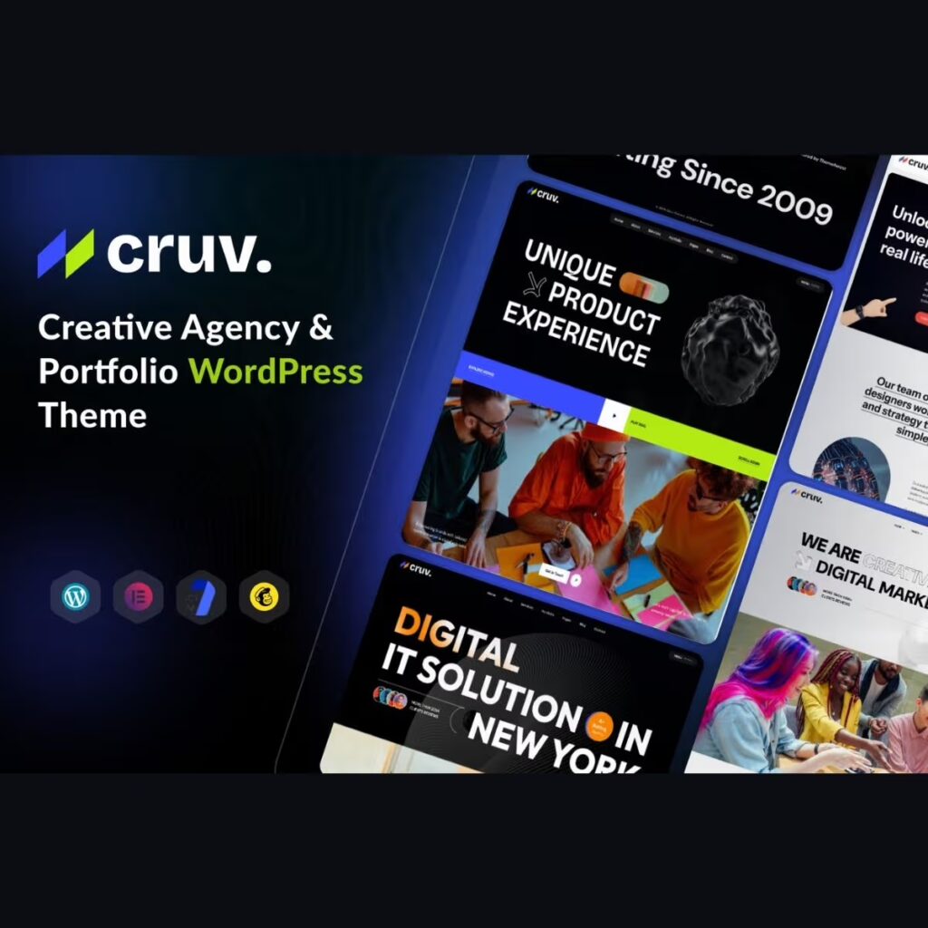 Cruv – Creative Agency & Portfolio WordPress Theme