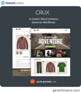 Crux – A modern and lightweight WooCommerce theme