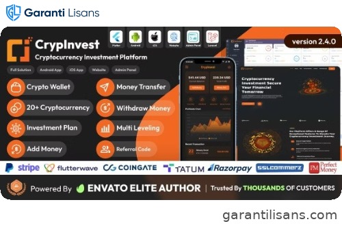 CrypInvest – Cryptocurrency Investment Platform Full Solution