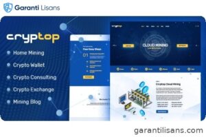CrypTop – ICO Landing and CryptoCurrency WordPress Theme