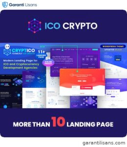 Cryptico – ICO Crypto Landing & Cryptocurrency WordPress Theme​