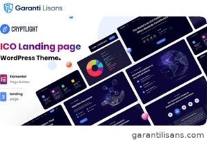 Cryptlight – ICO NFT AI Landing Page WordPress Theme