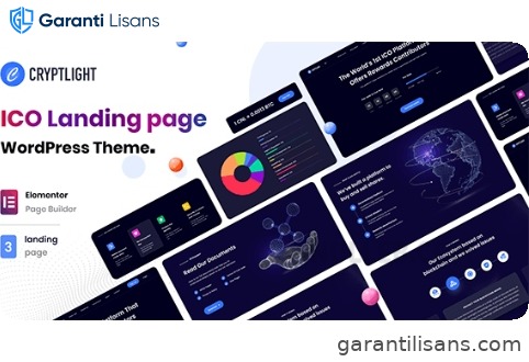 Cryptlight – ICO NFT AI Landing Page WordPress Theme