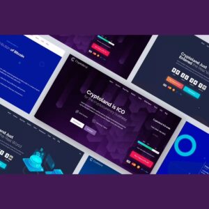 Crypto-land – Marketing Landing Page WordPress Theme