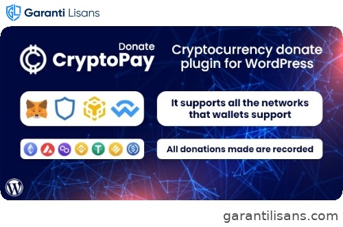 CryptoPay Donate – Cryptocurrency donate plugin for WordPress