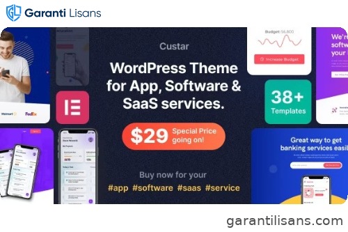Custar – Software & App WordPress Theme