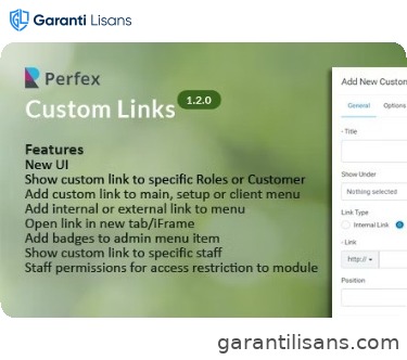 Custom Links for Perfex CRM