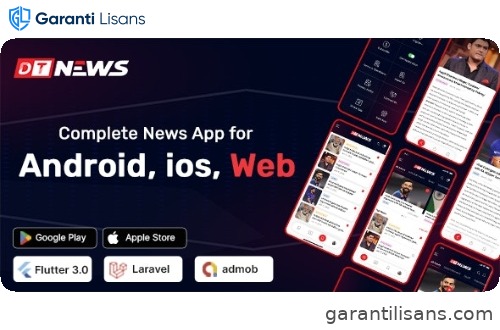 DTNews – Flutter News App ( Web – Android – iOS ) with Admin panel