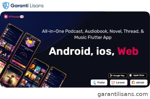 DTPocketFM – Podcasts, AudioBooks, Novels, Threads, Music Flutter App (Android-iOS-Web) Admin Panel