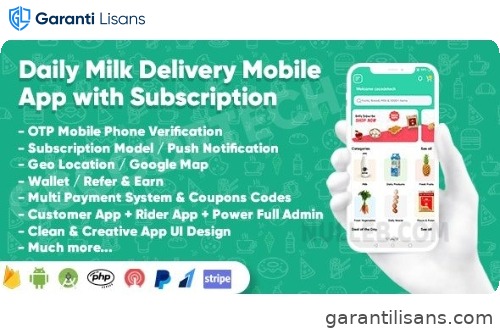 Dairy Products, Grocery, Daily Milk Delivery Mobile App with Subscription | Customer & Delivery App