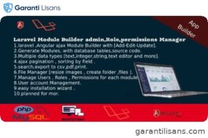 Dashboard Builder – CRUD,Users,Roles,Permission,Files Manager,Invoices
