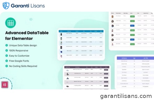 Datalentor – Advanced DataTable for Elementor