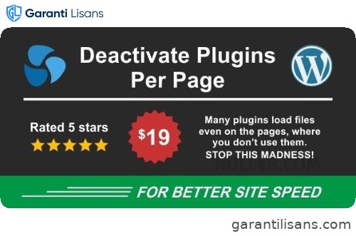 Deactivate Plugins Per Page – Improve WordPress Performance