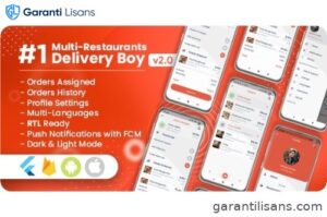 Delivery Boy For Multi-Restaurants Flutter App