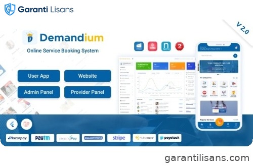 Demandium – Multi Provider On Demand, Handyman, Home service App with admin panel