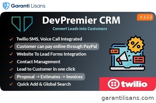 DevPremier CRM – Convert Leads into Customers