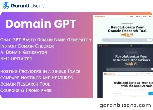 Domain GPT – AI Domain Name Generator | Domain Tools | React Nextjs script.