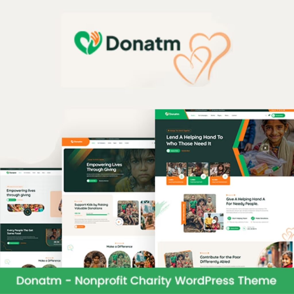 Donatm – Nonprofit Charity WordPress Theme
