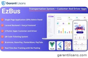 EZBus – Transportation Management Solution – Two Flutter Apps + Backend + Admin panel