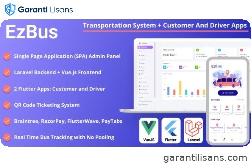 EZBus – Transportation Management Solution – Two Flutter Apps + Backend + Admin panel