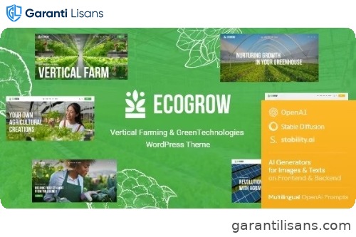 EcoGrow – Vertical Farming & Green Technologies WordPress Theme + AI