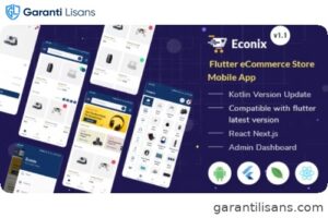 Econix – Flutter eCommerce Store Mobile App + React Node Admin Dashboard