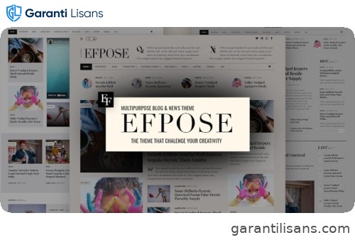 Efpose – Multipurpose Blog and Newspaper Theme