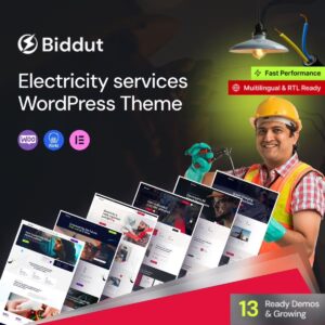 Biddut – Electricity Services WordPress Theme