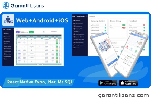 Employee Attendance Tracker (admin panel + employee mobile app) – EMS