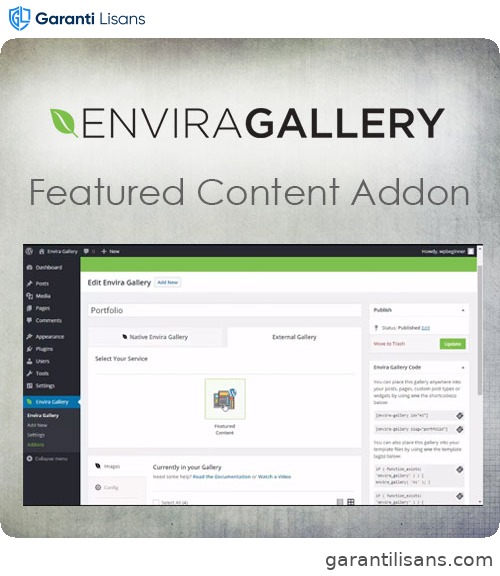 Envira Gallery – Featured Content Addon