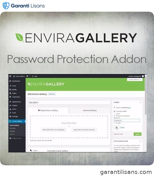 Envira Gallery – Password Protection Addon