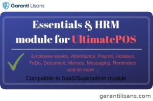 Essentials & HRM (Human resource management) Module for UltimatePOS (With SaaS compatible)