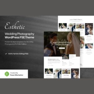 Esthetic – Wedding Photography Gutenverse FSE WordPress Block Theme