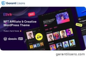 Ethrik – Creative & NFT Affiliate WordPress Theme