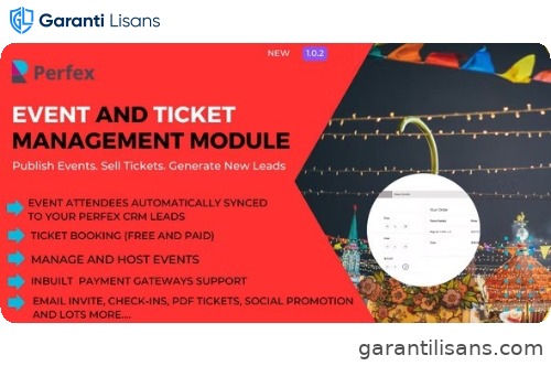 Event Management and Ticket Booking Module for Perfex
