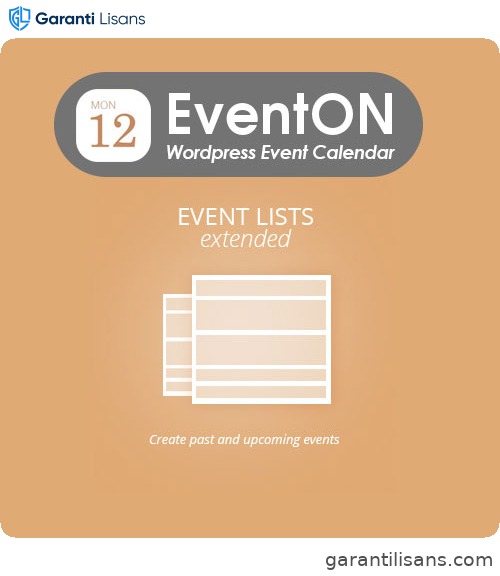EventOn Event Lists: Ext
