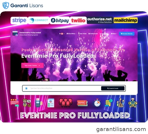 Eventmie Pro FullyLoaded – Event Management Software for Event Booking & Sell Tickets Online