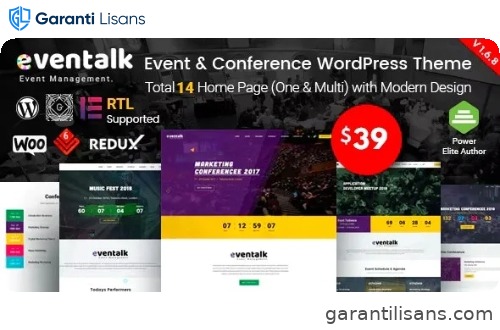 EvnTalk – Event Conference WordPress Theme